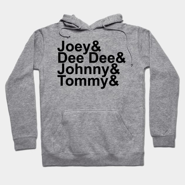 Joey& Dee Dee& Johnny& Tommy& Hoodie by jnapoleon